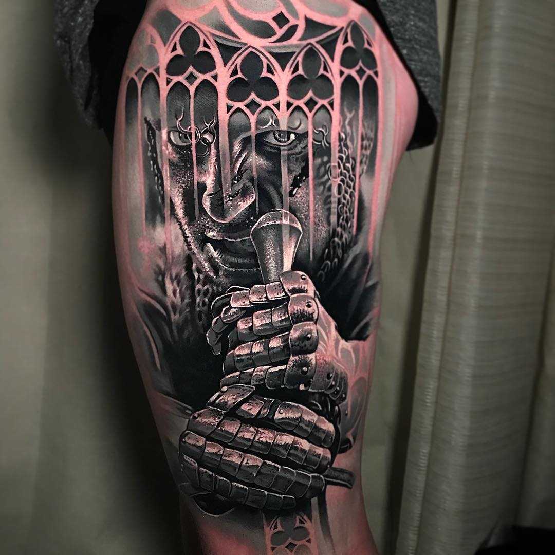 Tattoo artist Jacob Sheffield, color and black&grey portrait tattoo realism | USA 