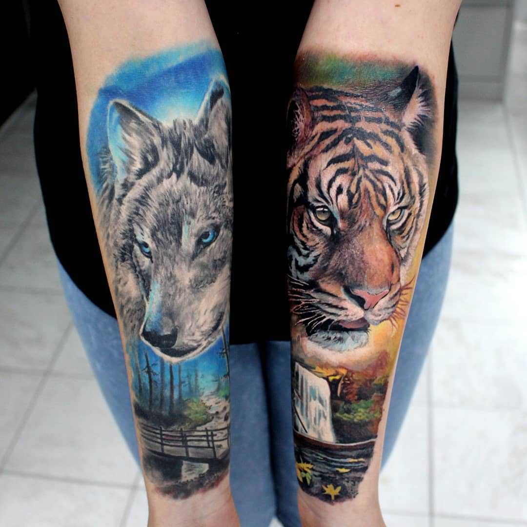 Tattoo artist Rafał Dąbrowski - Ralfy, color and black&grey portrait tattoo realism | United Kingdom 