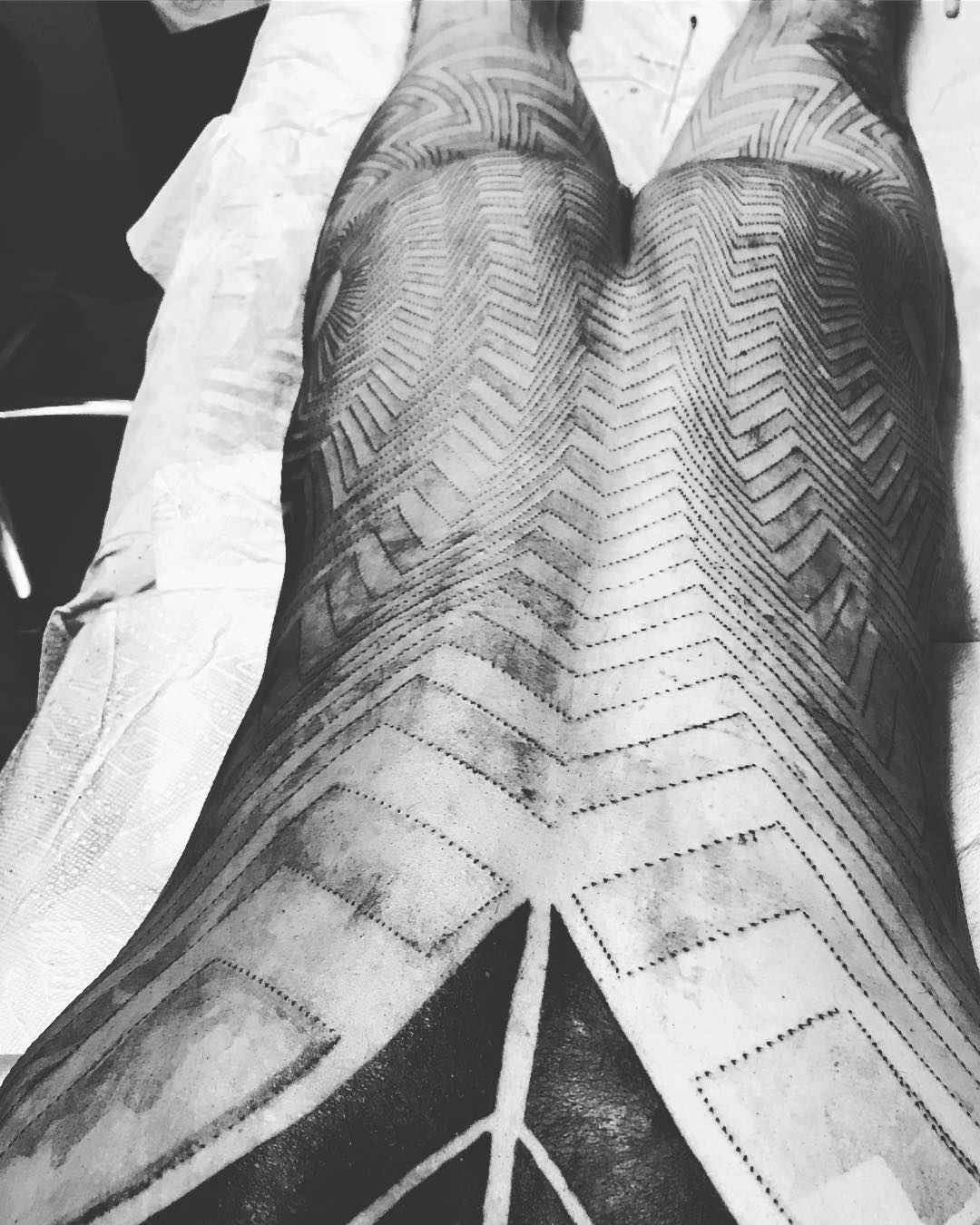 Tattoo artist Matt Black, black ornamental tattoo | USA