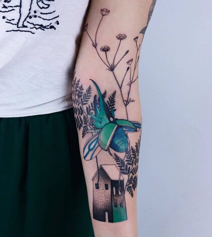Tattoo Idea #30840 Tattoo Artist Dzo Lama