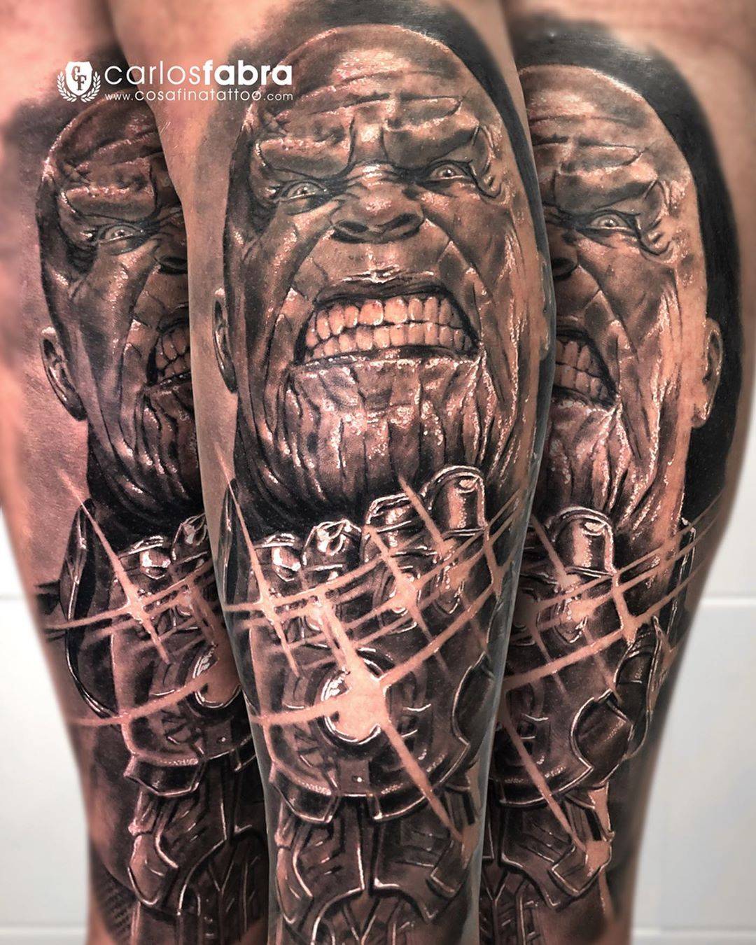 纹身艺术家Carlos Fabra，黑色和灰色真实感纹身作品 | 巴塞罗那，西班牙