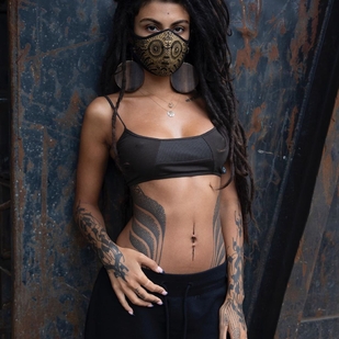 🔥 Hot photos, model's portfolio  #36241 Tattoo model The free elf