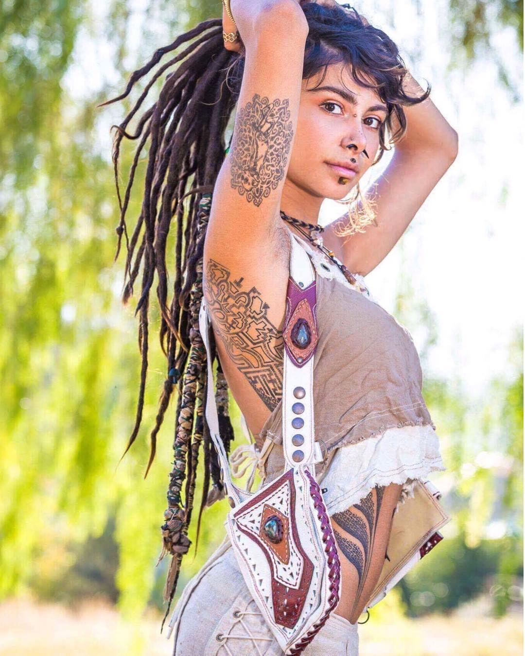 Tattooed model The Free Elf, alternative tattoo model