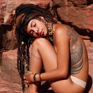 🔥 Hot photos, model's portfolio  #36244 Tattoo model The free elf