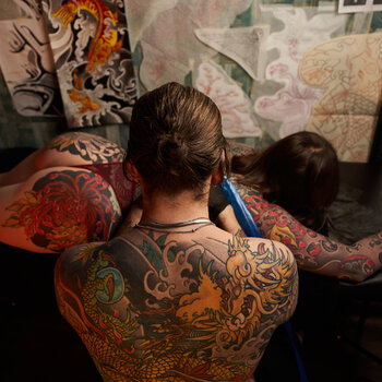 Tattoo artist Igor Kukushkin