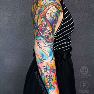tattoo #11481 | Tattoo Artist Victoria KIWI Grigorieva