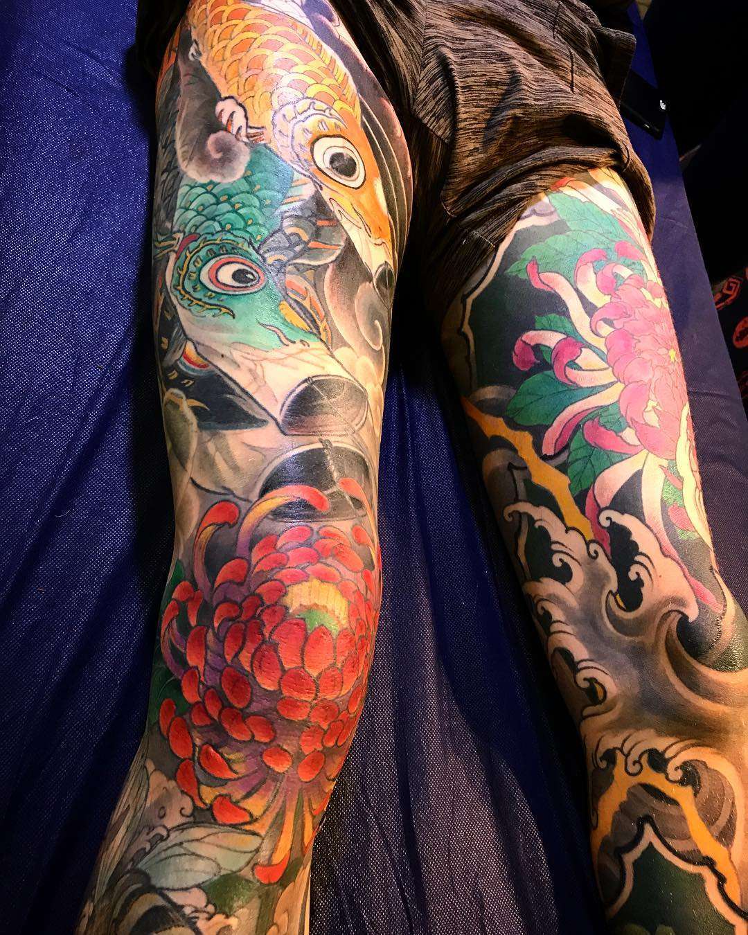 Tattoo artist Jee Sayalero, color traditional oriental Japanese tattoo | Spain