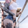 Tattooed model Victoria Biguzzi