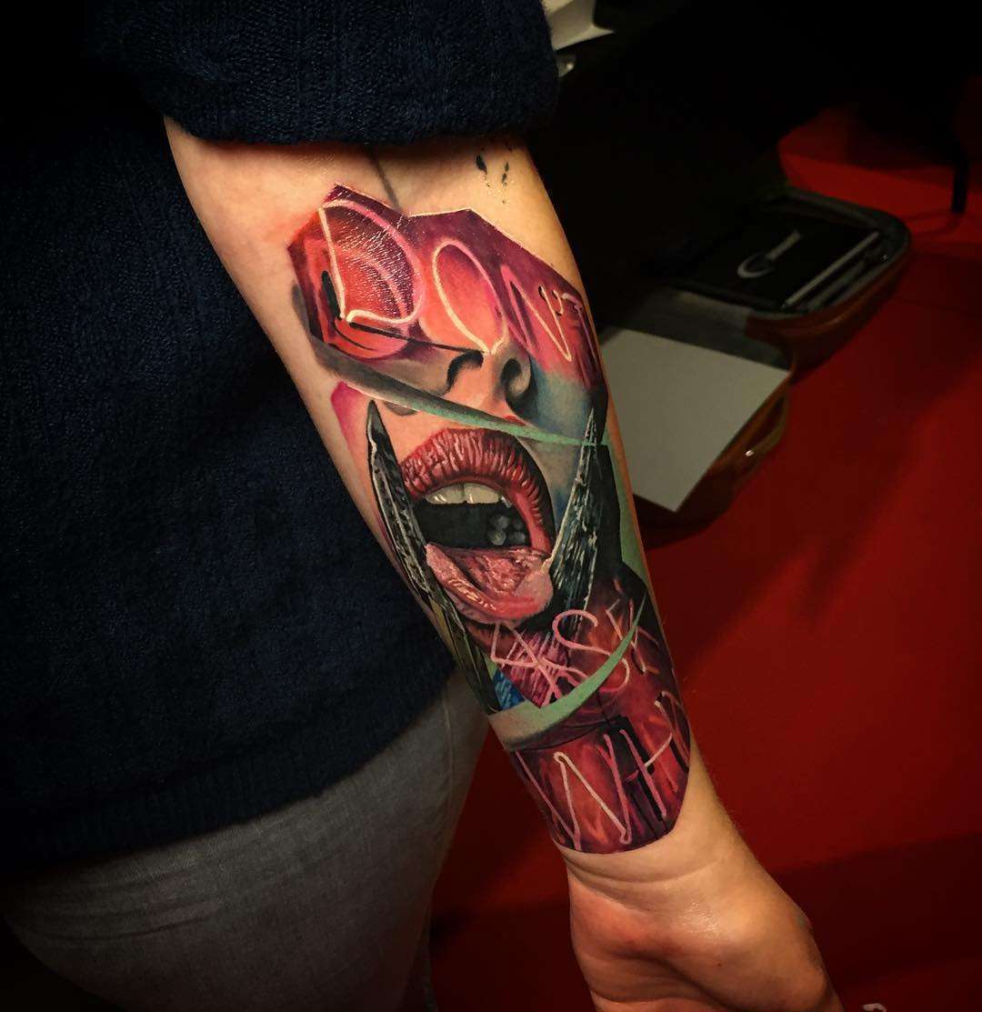 Tattoo艺术家Christos Zorbas色彩与黑白肖像纹身写实 | 希腊