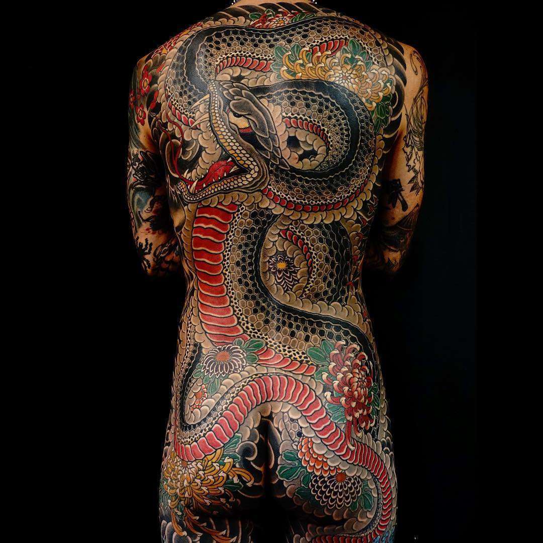 Tattoo artist Rg, color traditional Japanese tattoo, oriental | USA