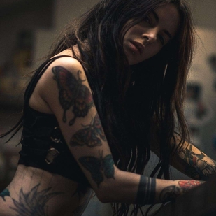 🔥 Hot photos, model's portfolio  #21233 Tattoo model Tanya Bat