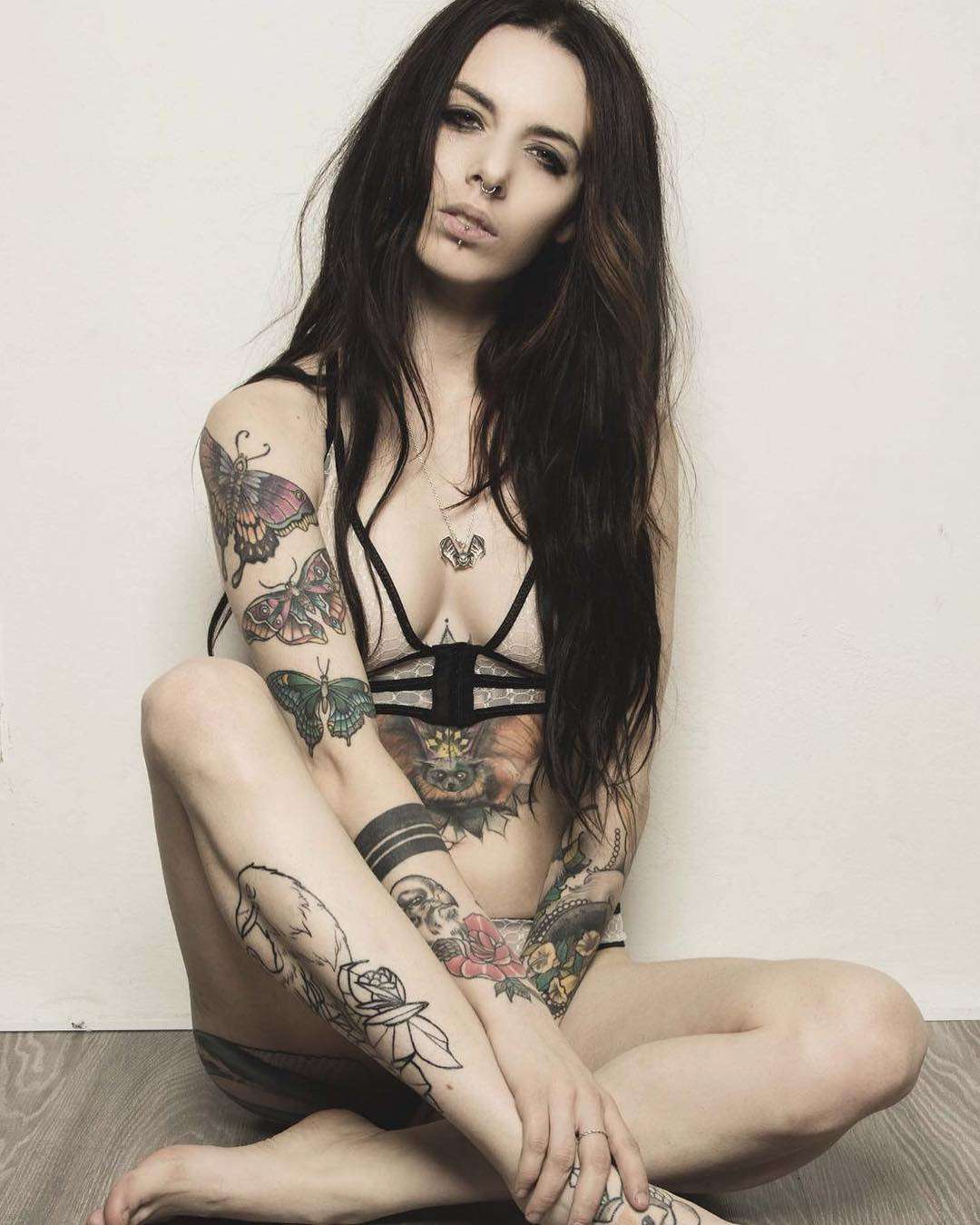 Tattooed model TanyaBat, alternative photo model, inked girl | Italy