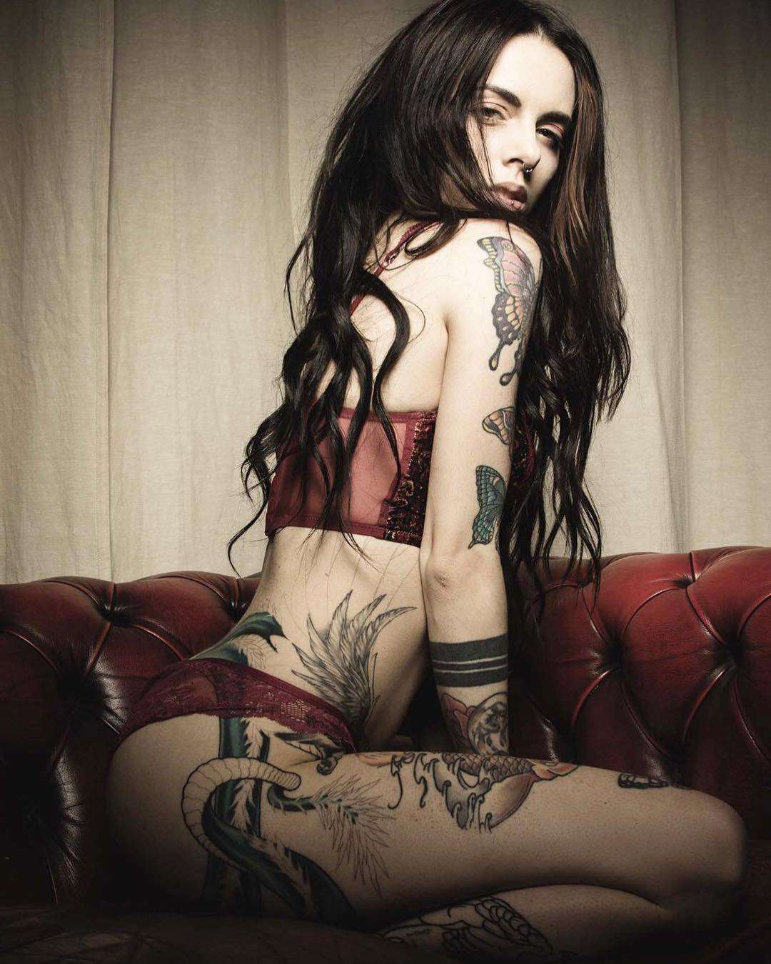 Tattooed model TanyaBat, alternative photo model, inked girl | Italy