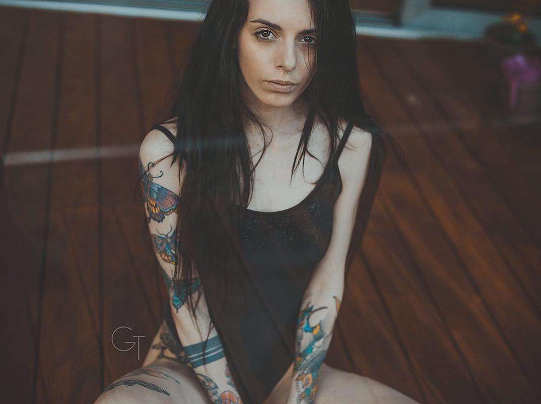 Tattooed model TanyaBat, alternative photo model, inked girl | Italy