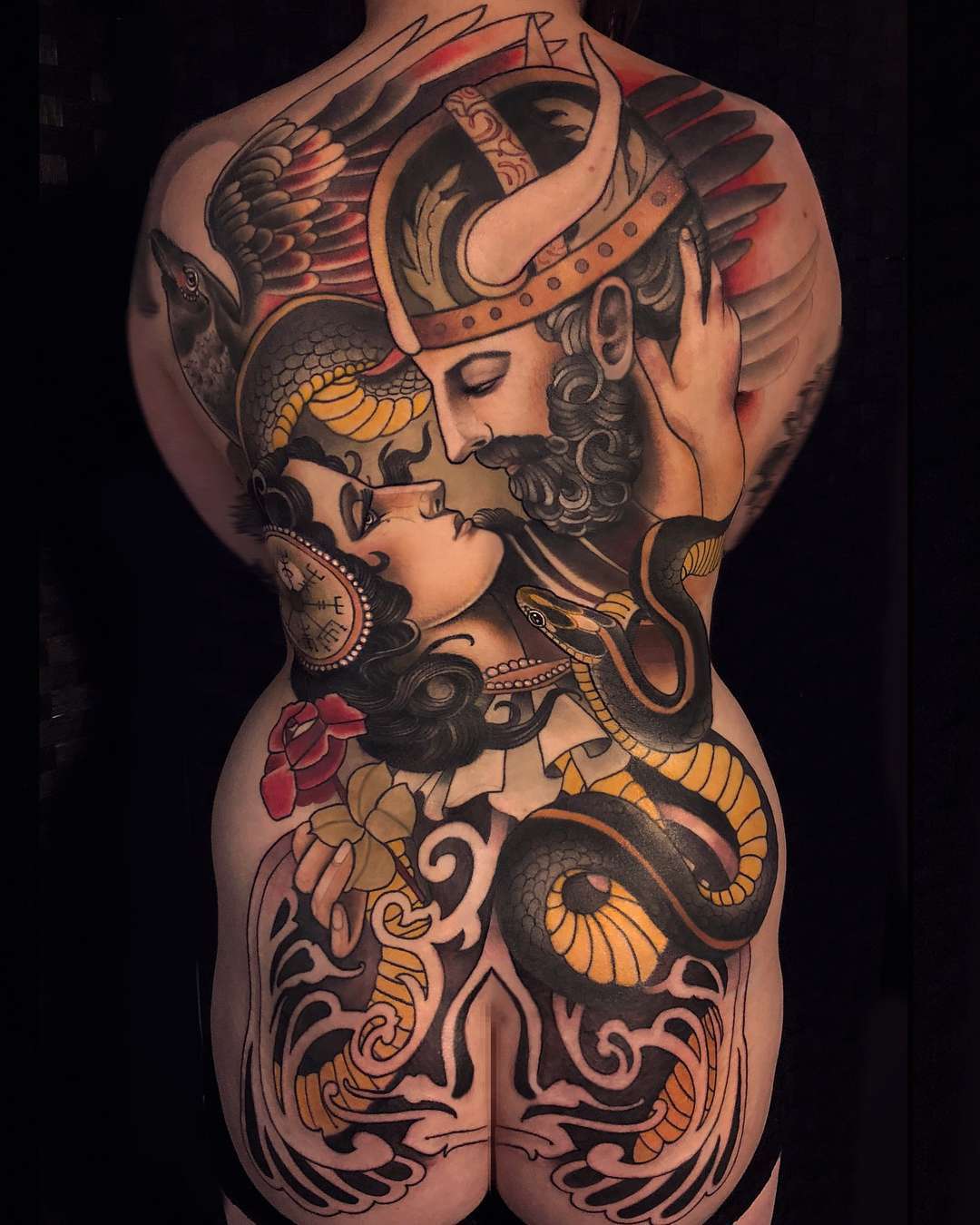 Tattoo artist Chris Green, color neo traditional tattoo | United Kingdom