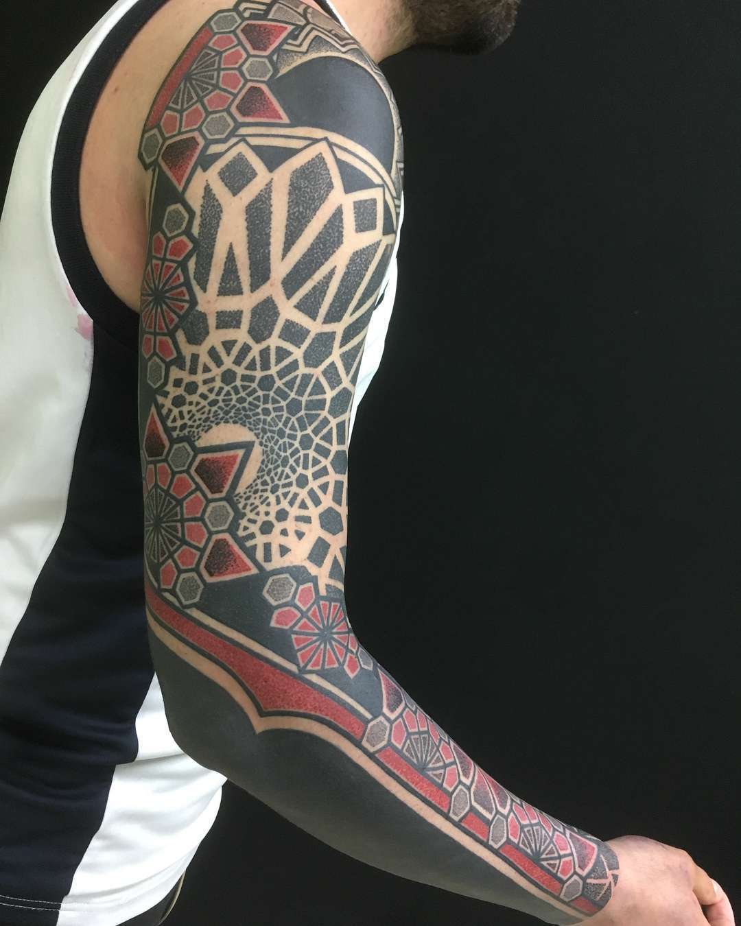 Tattoo artist Pierluigi Deliperi, black authors style ornamental tattoo | Italy