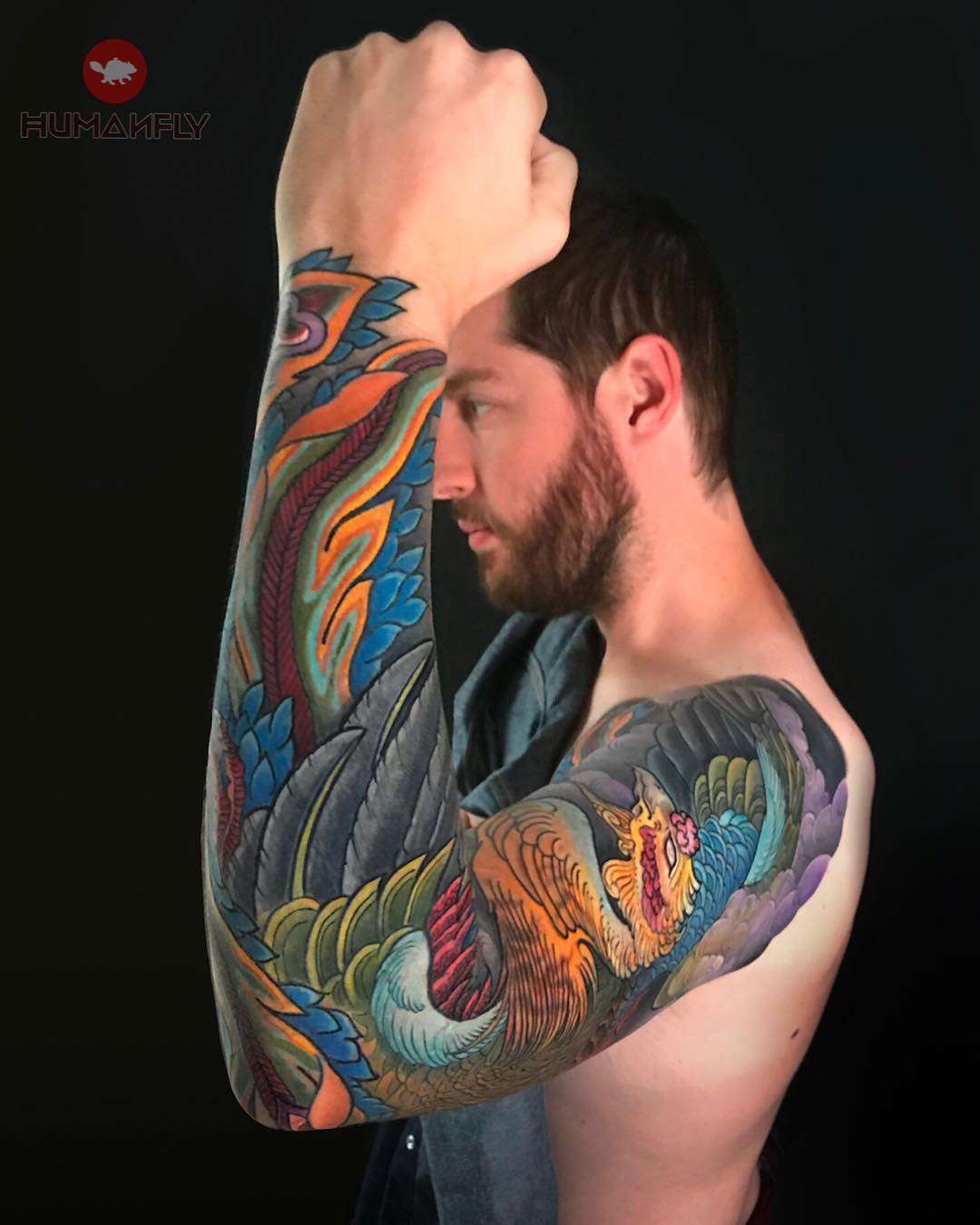Tattoo artist Jee Sayalero, color traditional oriental Japanese tattoo | Spain