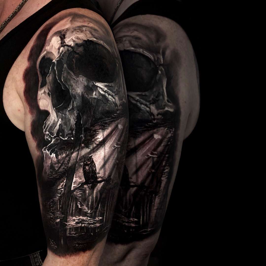 Tattoo艺术家Christos Zorbas色彩与黑白肖像纹身写实 | 希腊