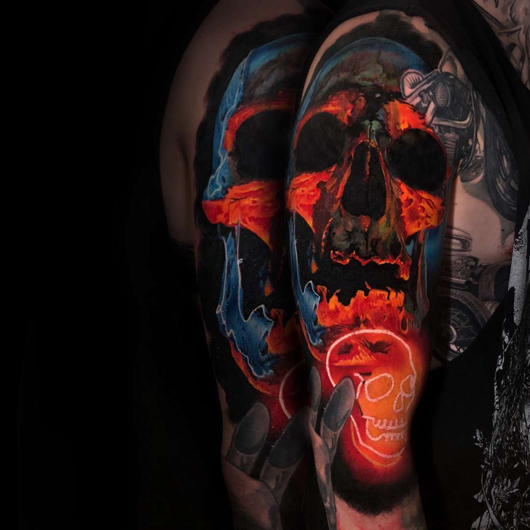 Tattoo艺术家Christos Zorbas色彩与黑白肖像纹身写实 | 希腊