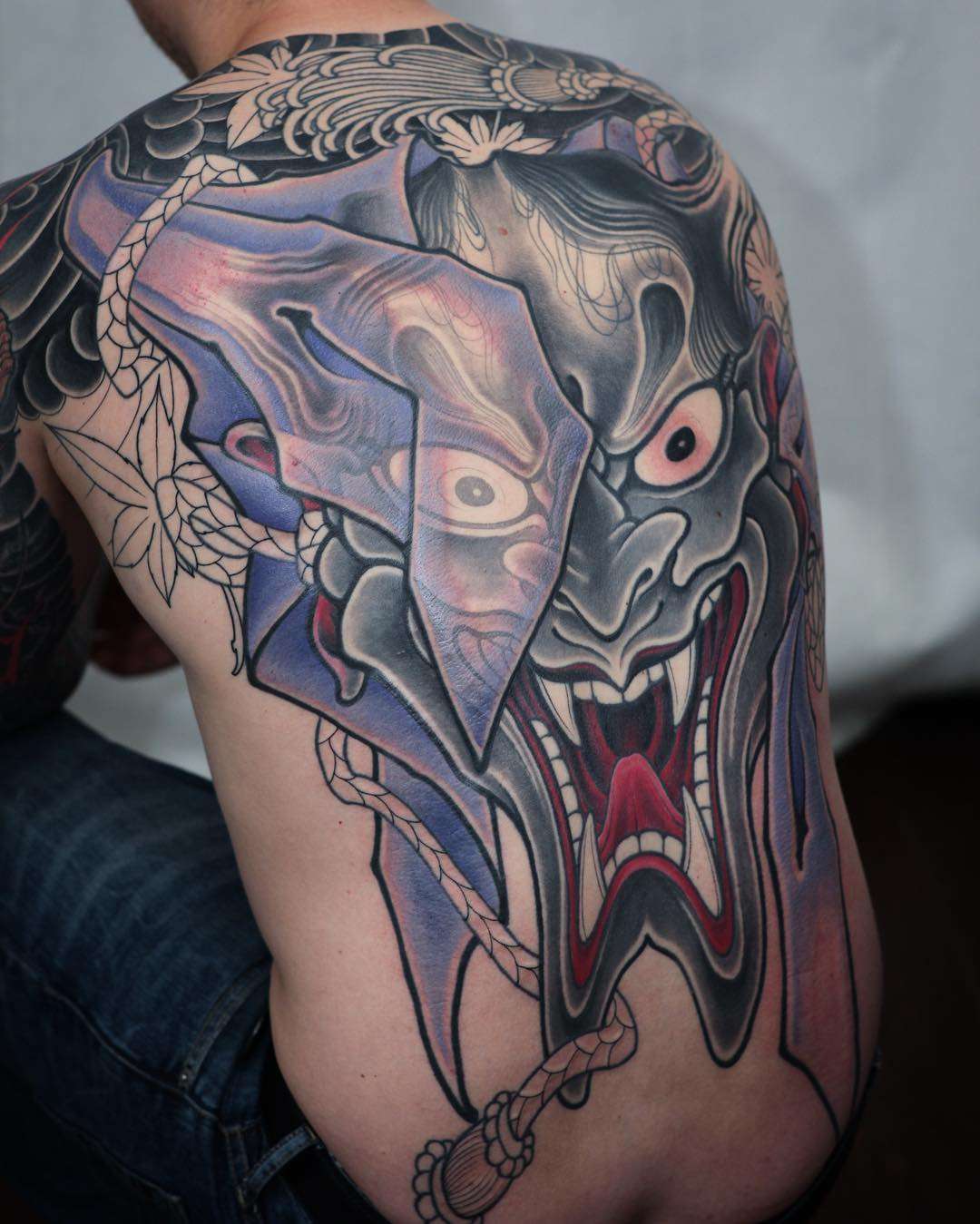 Tattoo artist Johan Svahn, color oriental Japanese tattoo, full body suit | Sweden