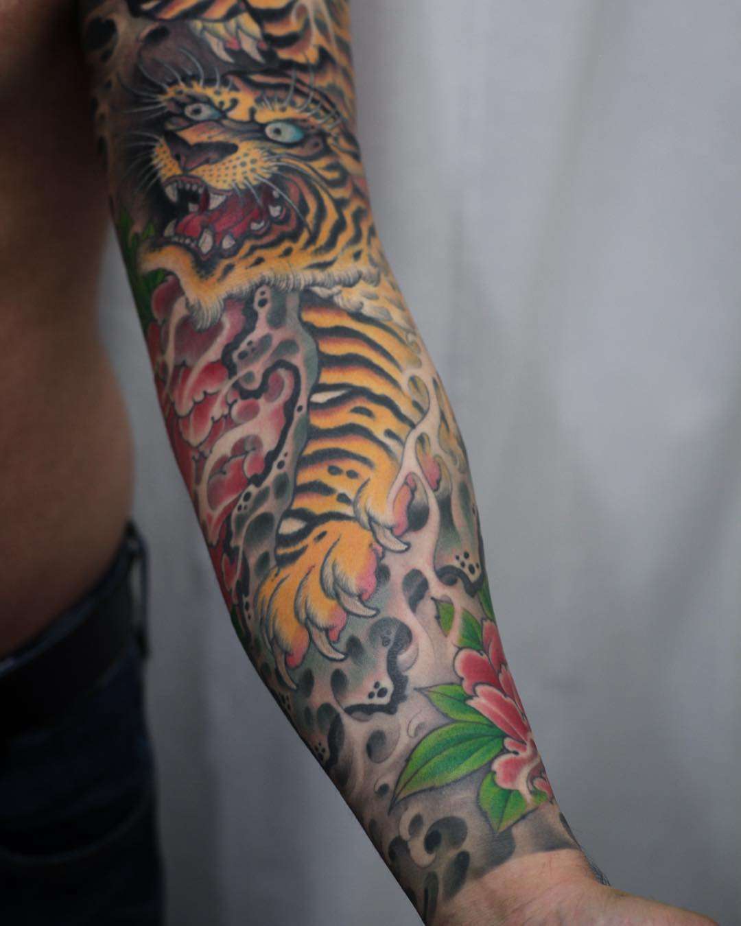 Tattoo artist Johan Svahn, color oriental Japanese tattoo, full body suit | Sweden