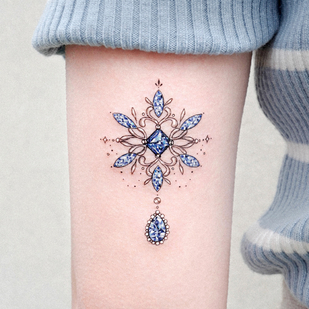 Female Color Jewelry tattoo on Shoulder #55602 | Tattoo Artist Solar