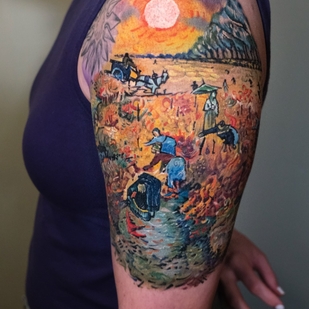 Female Color Illustrative tattoo #55789 | Tattoo Artist Nik Lucas