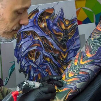 Tattoo artist Jerry Magni