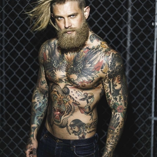 🔥 Hot photos, model's portfolio  #22296 Tattoo model Josh Mario John