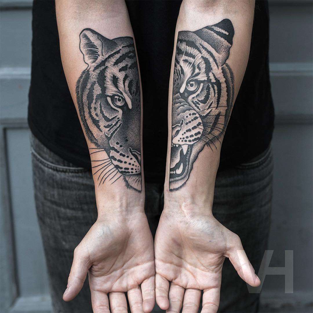 Tiger with Mandala tattoo by Otheser Tattoo | Photo 14710