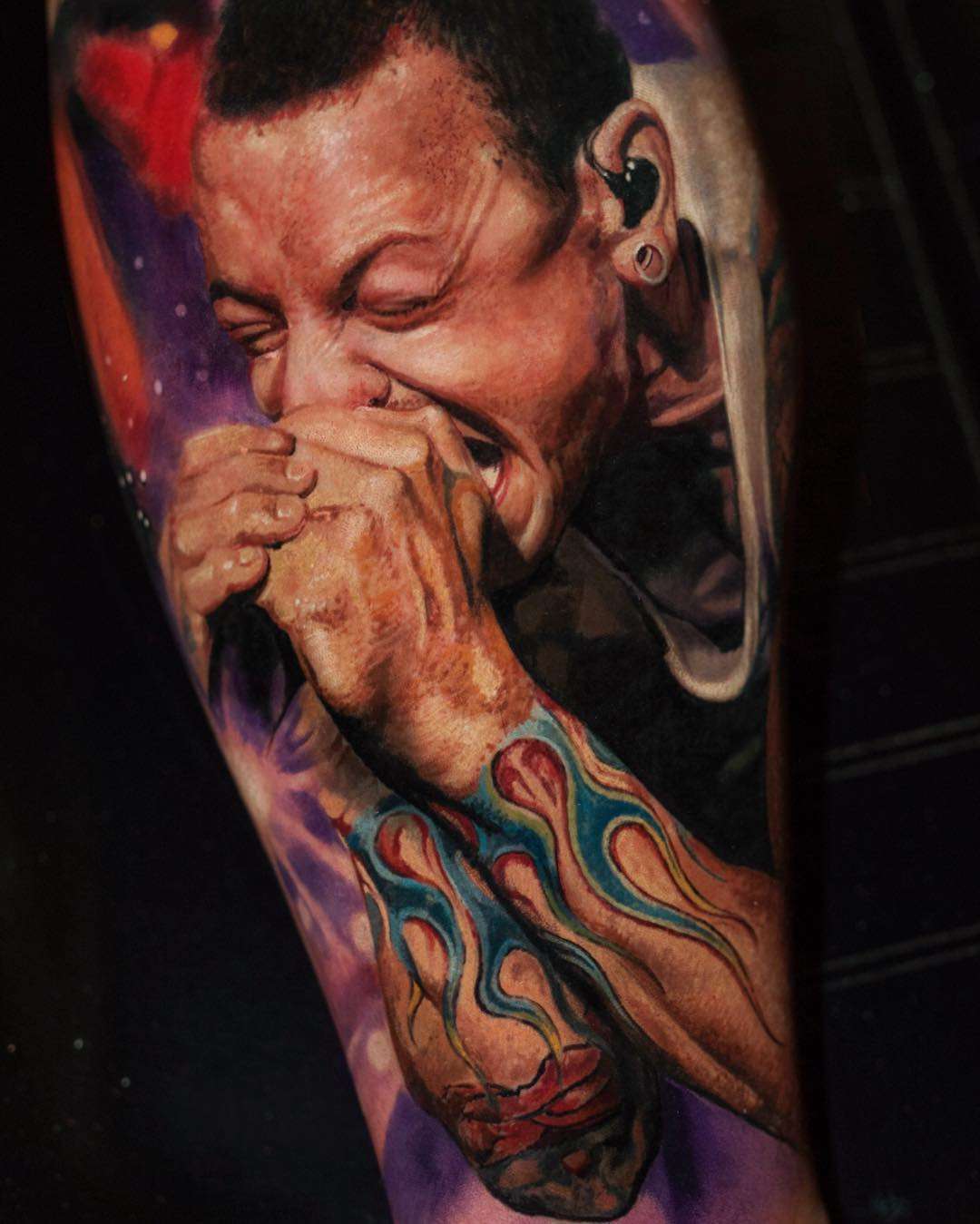 Tattoo artist Yomico Moreno, authors style color portrait realism, surrealism | USA