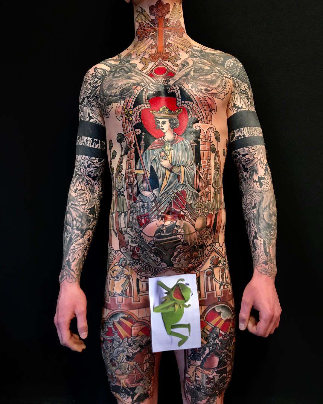 Medieval's spirit in tattoos by Mikael de Poissy