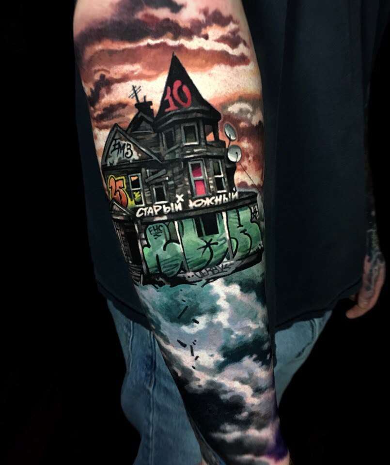 Tattoo artist Aleksey Mashkov, authors style color realistic tattoo | Russia, Moscow