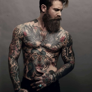 🔥 Hot photos, model's portfolio  #22302 Tattoo model Josh Mario John