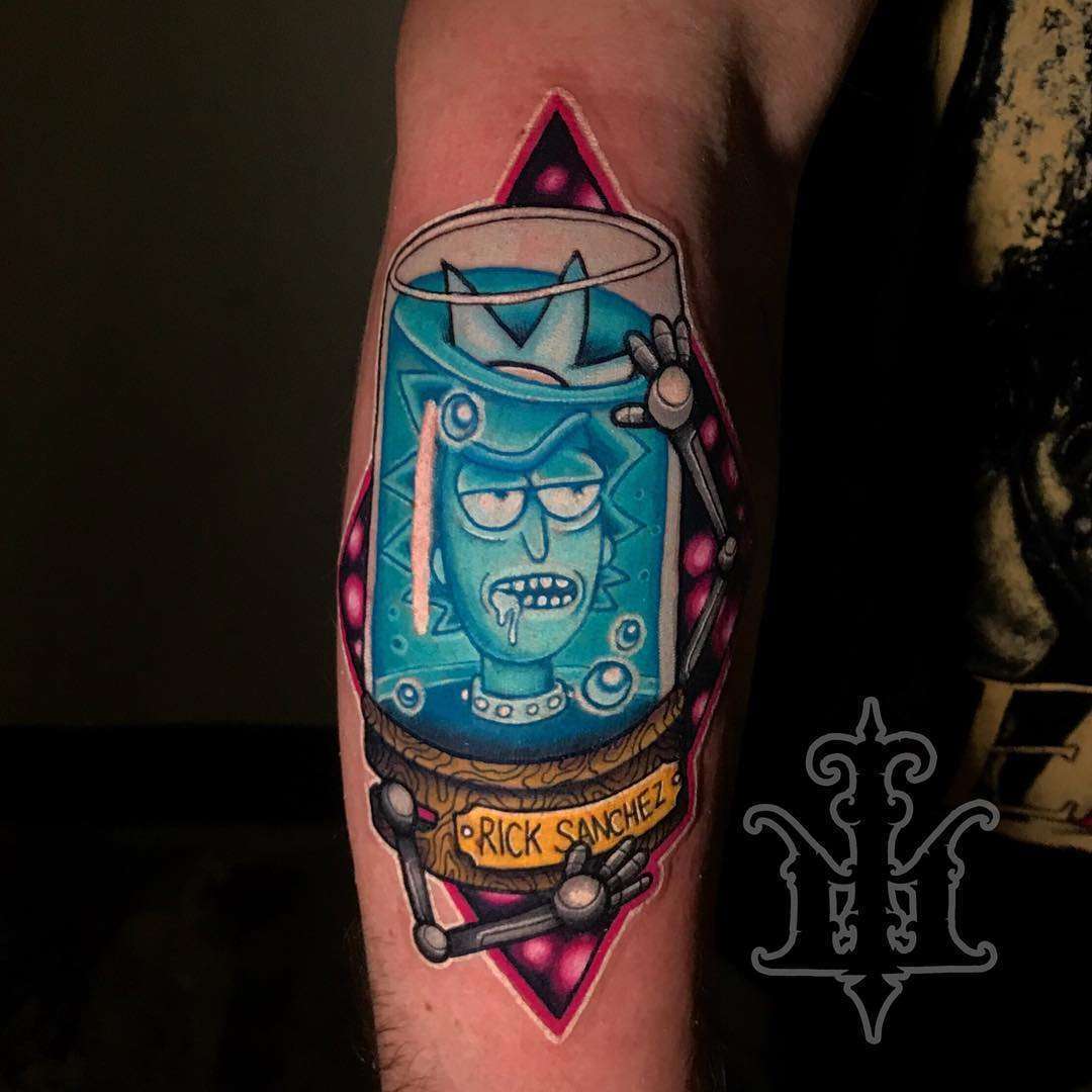 Tattoo artist Jon Leighton, color new school tattoo | USA