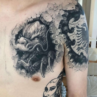 tattoo #22455 | Tattoo Artist Heng Yue（岳阳新刺客)