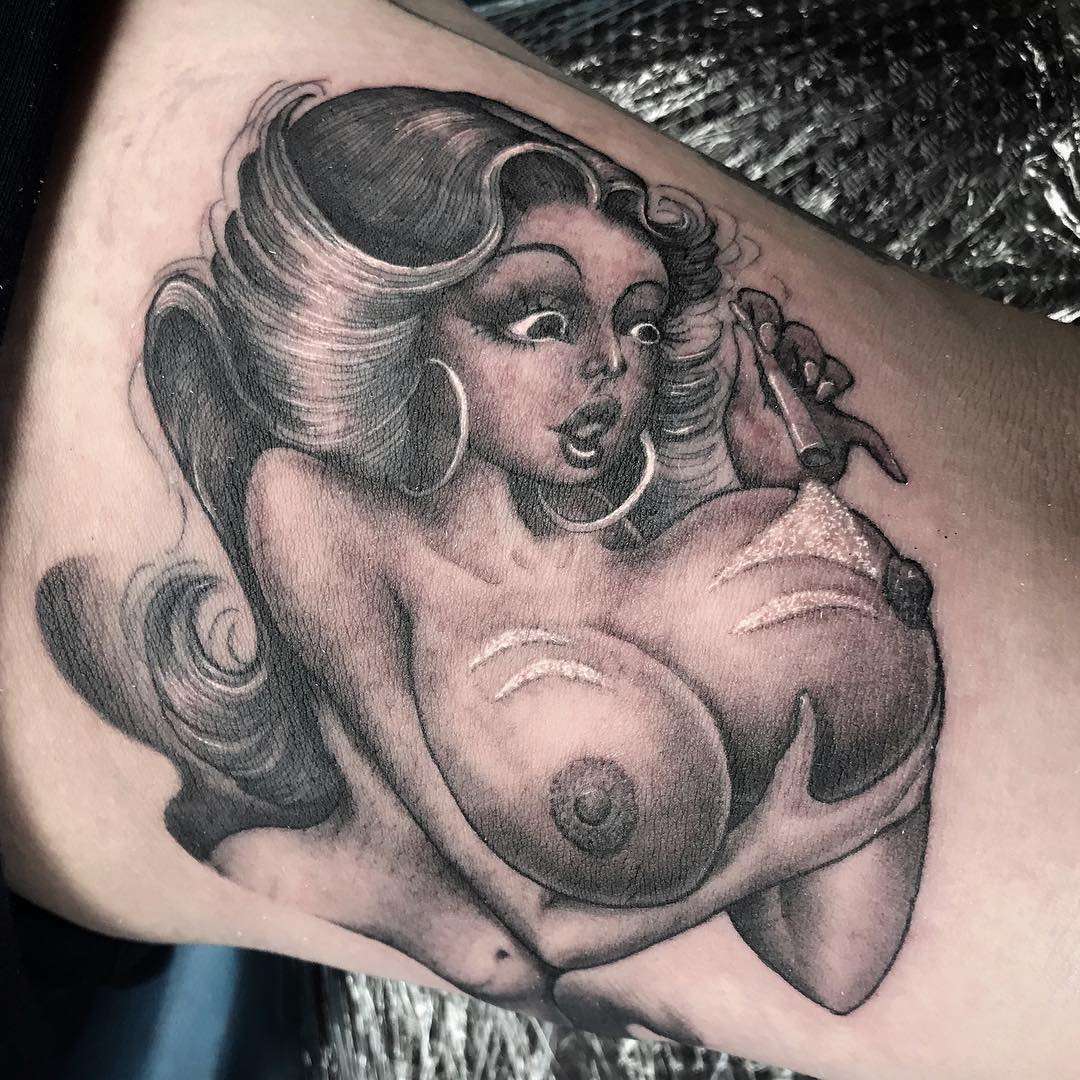 Tattoo artist Ben Grillo, authors style black&grey surrealistic realism tattoo | USA