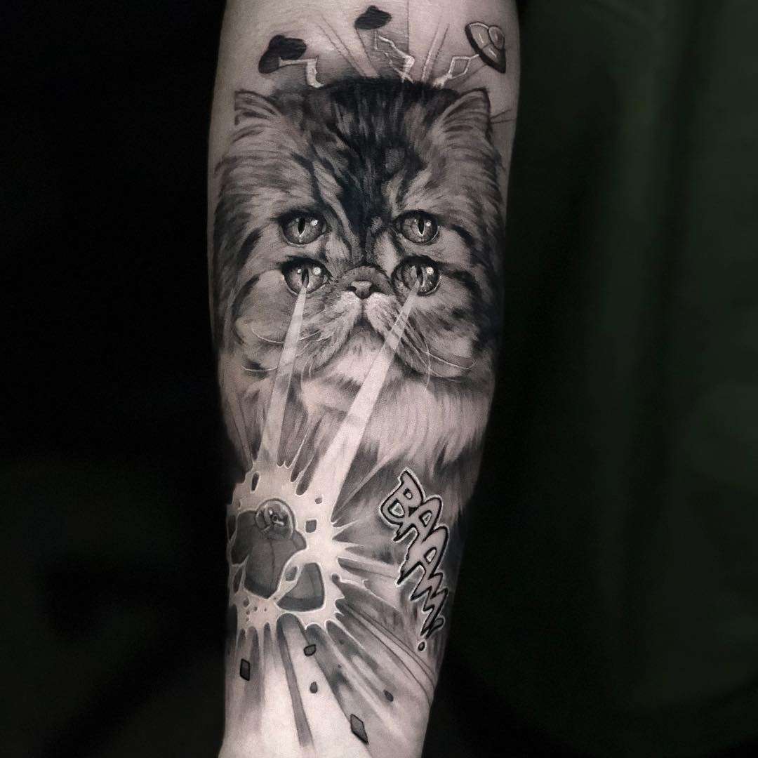 Tattoo艺术家Coreh Lopez，黑白肖像写实纹身，超现实主义 | 西班牙