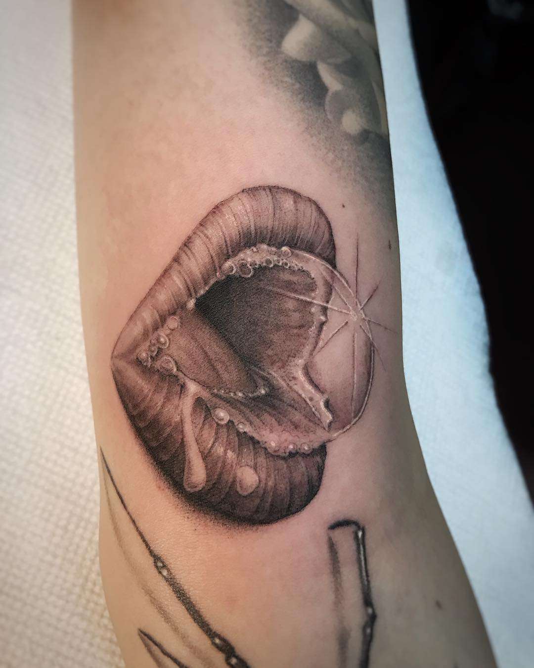 Tattoo artist Ben Grillo, authors style black&grey surrealistic realism tattoo | USA