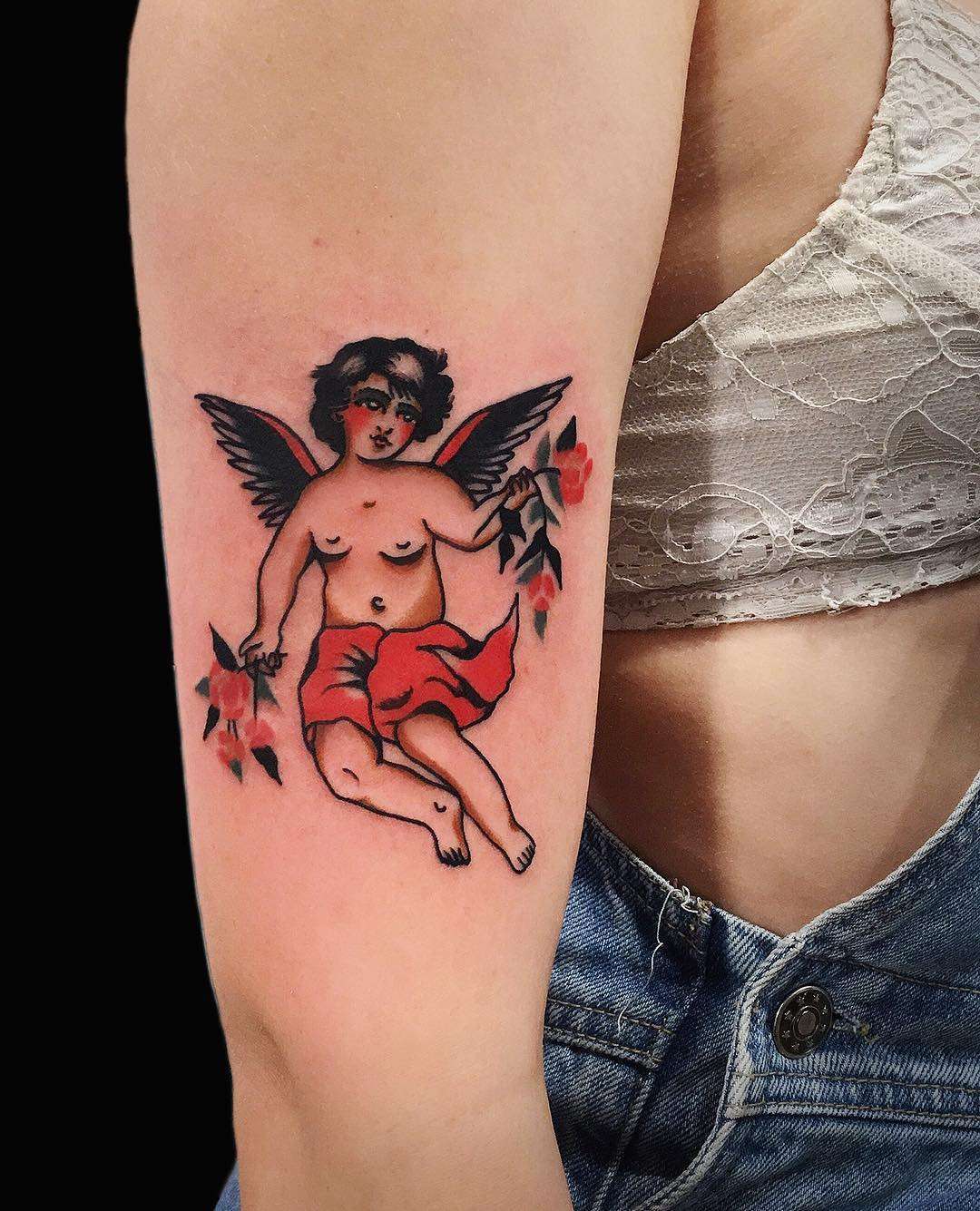 Tattoo artist Chingy Fringe, color old school , traditional tattoo | Australia