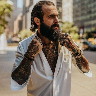 🔥 Hot photos, model's portfolio  #21909 Tattoo model Brett David