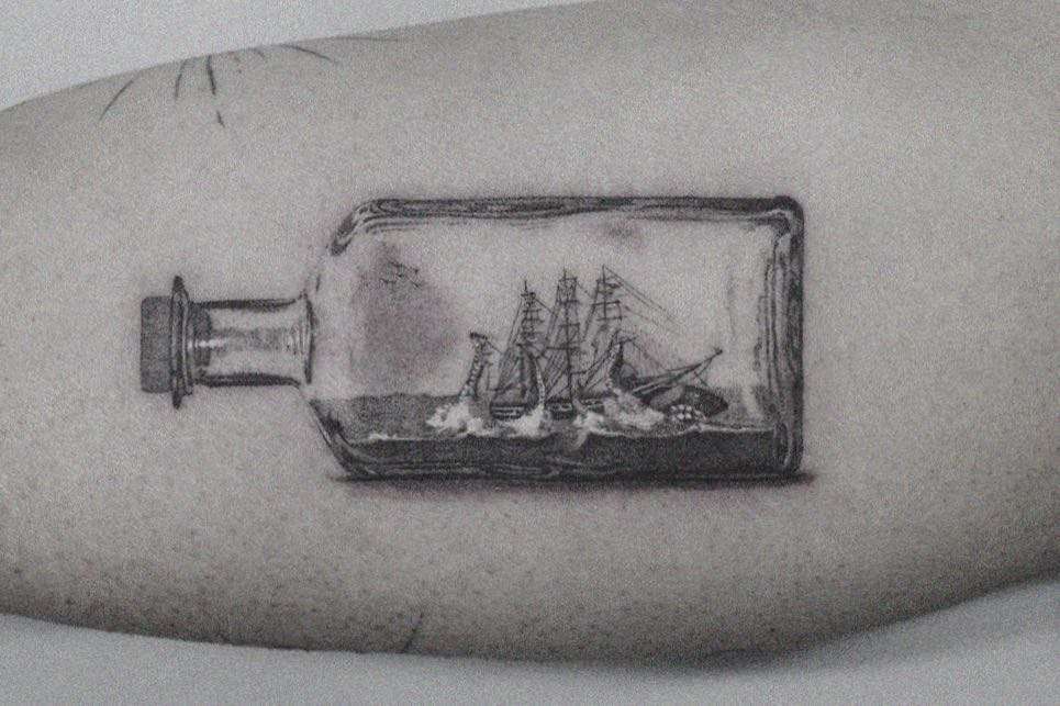 Tattoo artist Cold Gray, black&grey realistic tattoo | USA