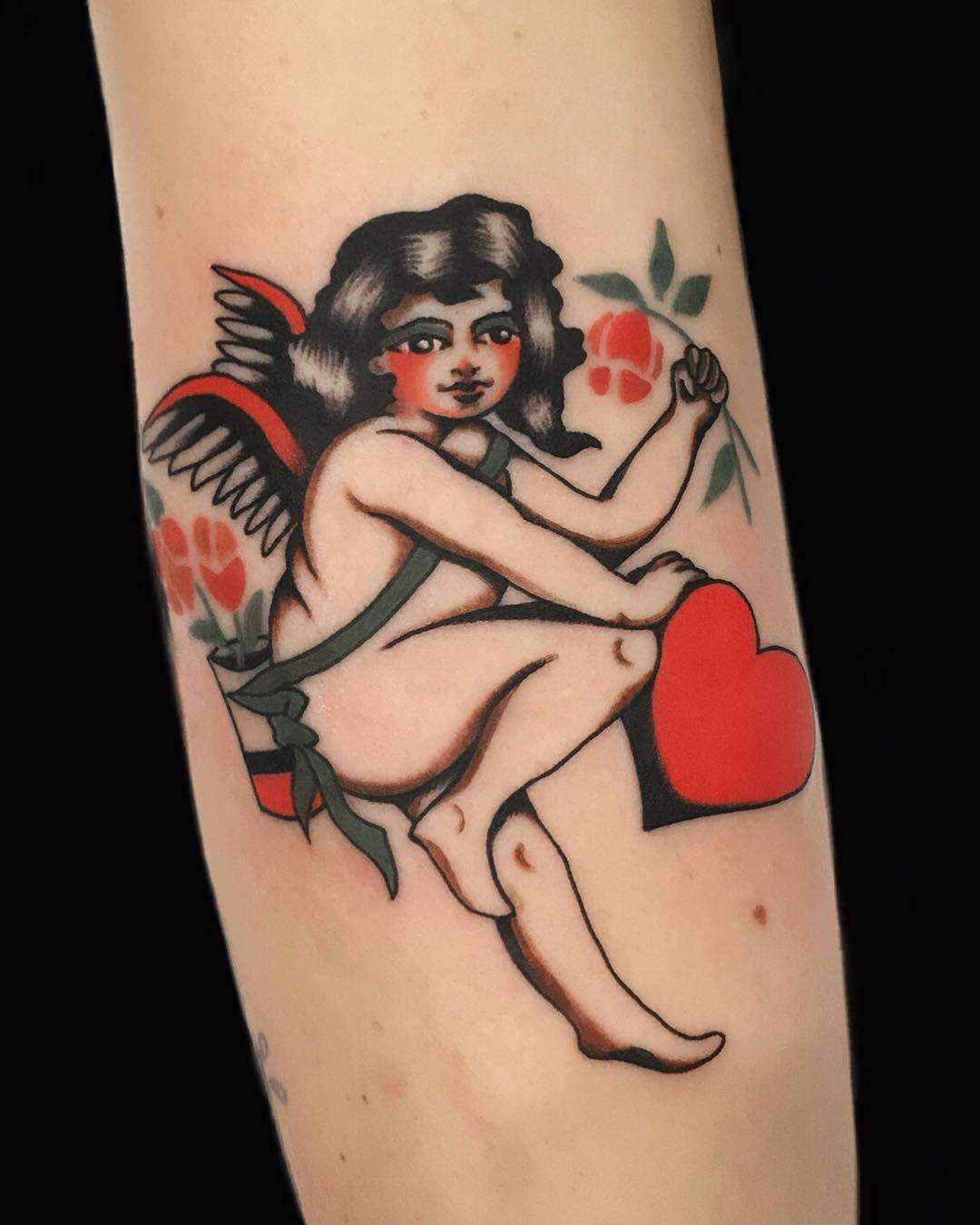 Tattoo artist Chingy Fringe, color old school , traditional tattoo | Australia