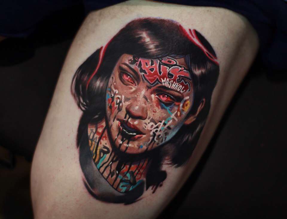 Tattoo artist Aleksey Mashkov, authors style color realistic tattoo | Russia, Moscow