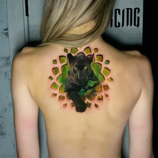 Female Color Cover-up tattoo on Fingers #41461 | Tattoo Artist Kirill Antique