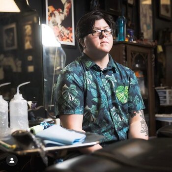 Tattoo artist Kingsley Van Zandt