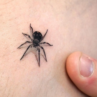 Male Black Miniature tattoo on Forearm #56872 | Tattoo Artist Choi Yun