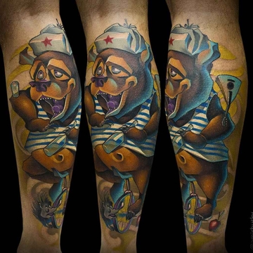 Amir Husky - Russian professional of the New school tattoo direction