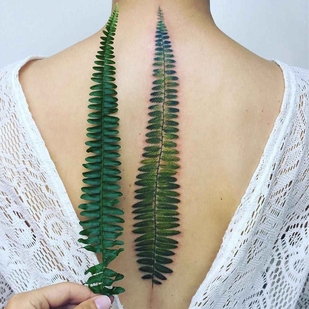 Female Color  tattoo on Back #1522 | Tattoo Artist Pis Saro