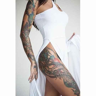 🔥 Hot photos, model's portfolio  #12645 Tattoo model Angelica Anderson